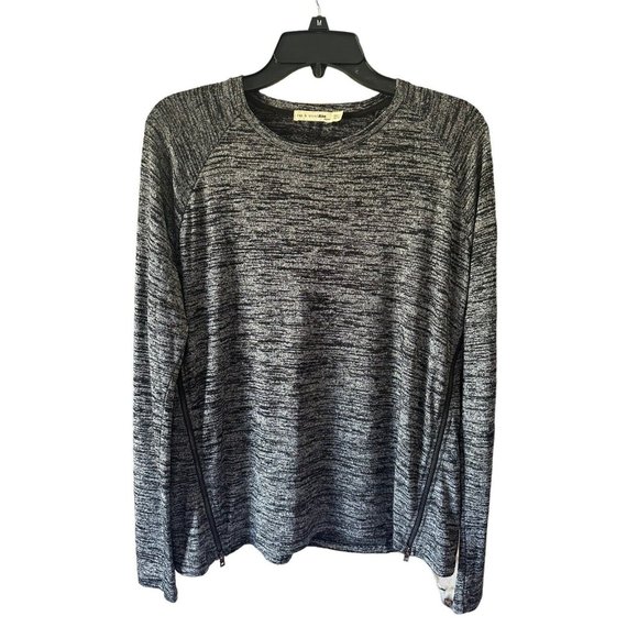 Rag And Bone Camden Zippered Heather Gray Long‎ Sleeve Oversized XS GUC #C4-5 - Picture 6 of 6